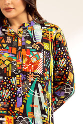 1 Piece Printed Viscose Linen Printed (CF0171)